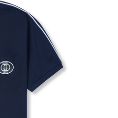 Imported Blue Double “G” Logo Polo Shirt