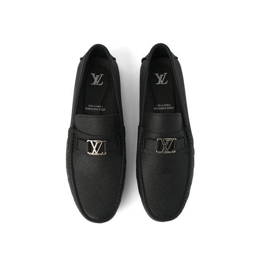 Signature black driver loafer