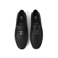 Signature black driver loafer