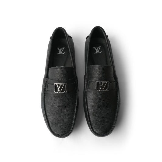 Signature black driver loafer