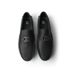 Signature black driver loafer