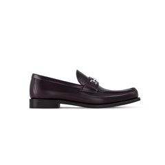 Silver buckle burgundy major loafer