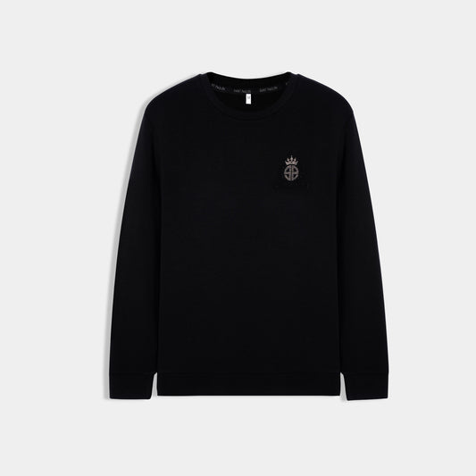 Imported Black Crew Neck Sweater For Men