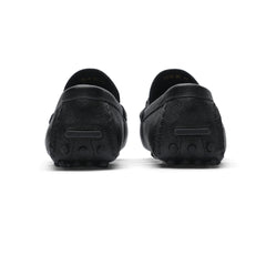 Signature black driver loafer