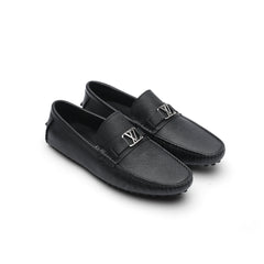 Signature black driver loafer