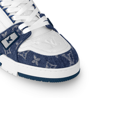 Blue White Trainers Sneakers