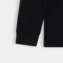 Imported Black Rugby Polo For Men