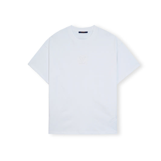Logo Embossed Round Neck Shirt