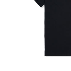 Imported printed collar black polo