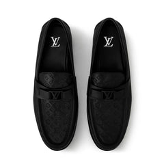 Small Embossed All Black Major Loafer