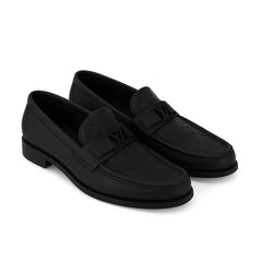 Small Embossed All Black Major Loafer