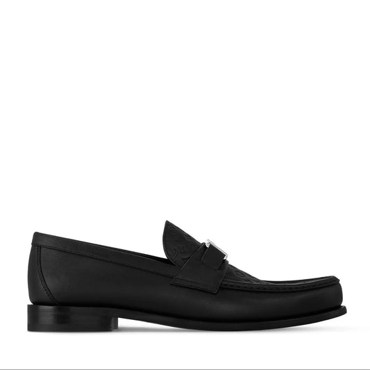 Small Embossed All Black Major Loafer