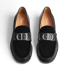 Black Suede Granville Loafers