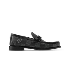 Graphite Check Major Loafers