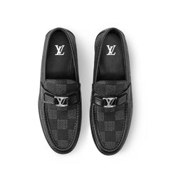 Graphite Check Major Loafers