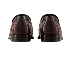 Imported  Brown  Major Loafers Check design