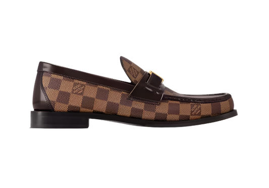 Imported  Brown  Major Loafers Check design
