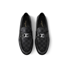 Charcoal check major loafer