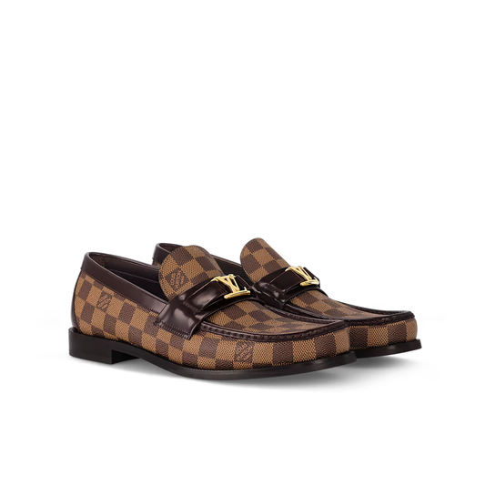 Brown check major loafer
