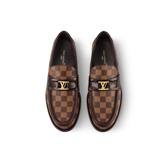 Brown check major loafer